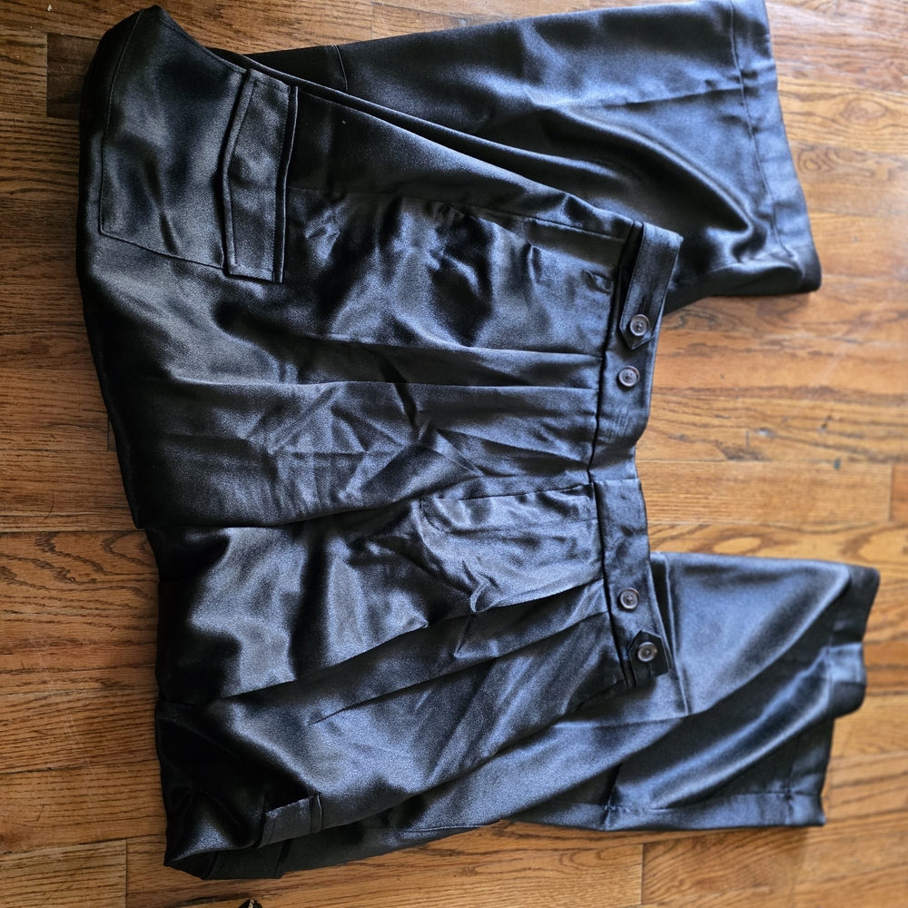 A New Day Black Satin Trousers